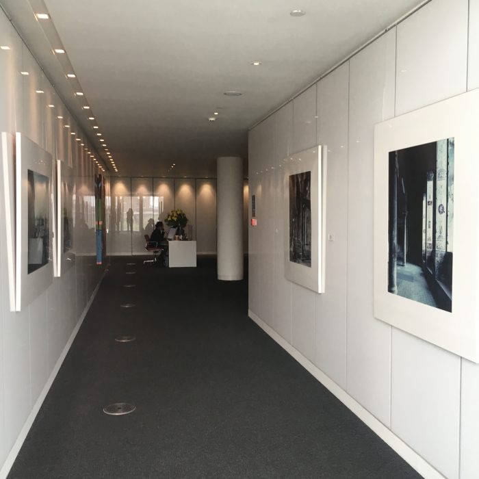 A gallery hall